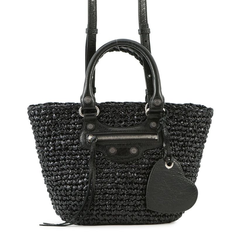 バレンシアガ ハンドバッグ ル カゴール パニエ スモール 786187 BALENCIAGA 2wayショルダー 黒