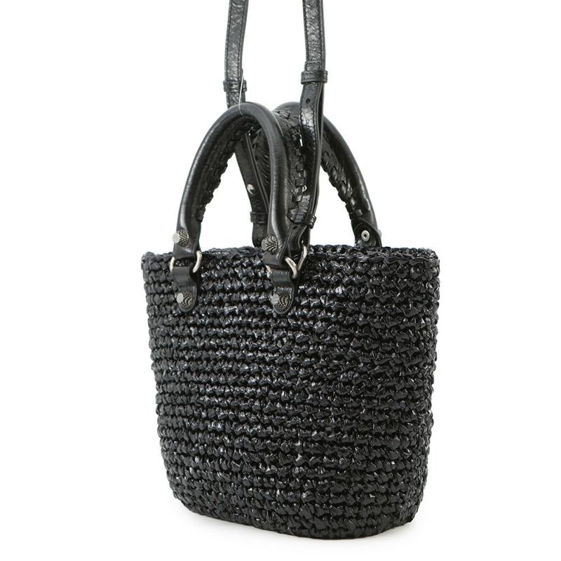 バレンシアガ ハンドバッグ ル カゴール パニエ スモール 786187 BALENCIAGA 2wayショルダー 黒
