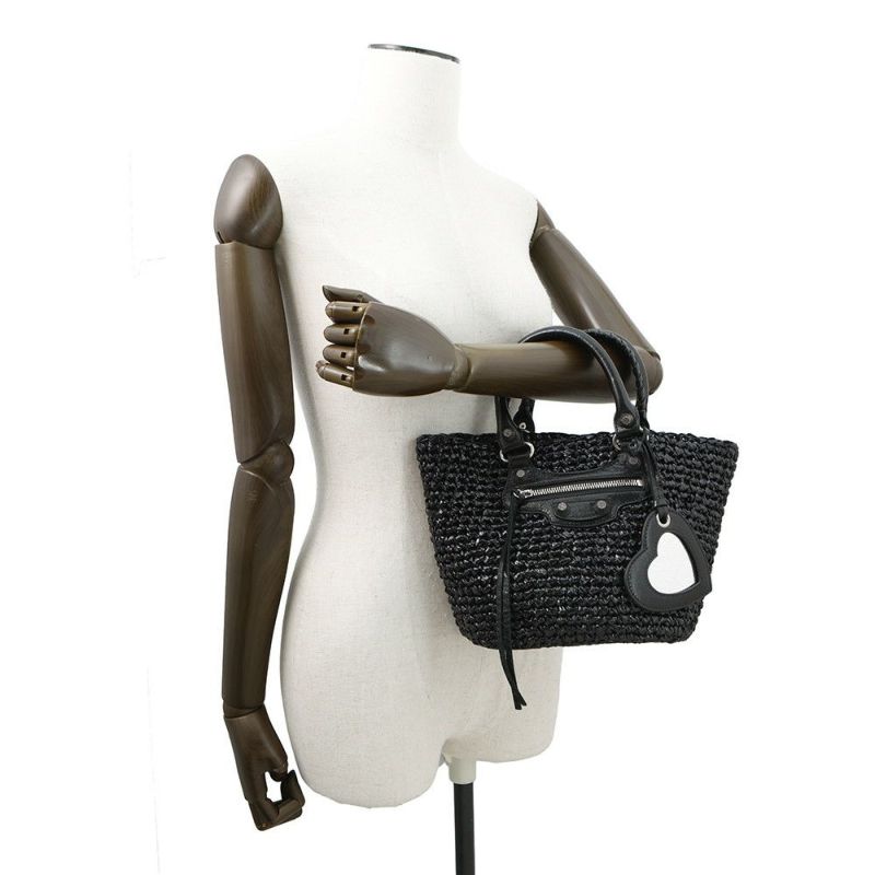 バレンシアガ ハンドバッグ ル カゴール パニエ スモール 786187 BALENCIAGA 2wayショルダー 黒