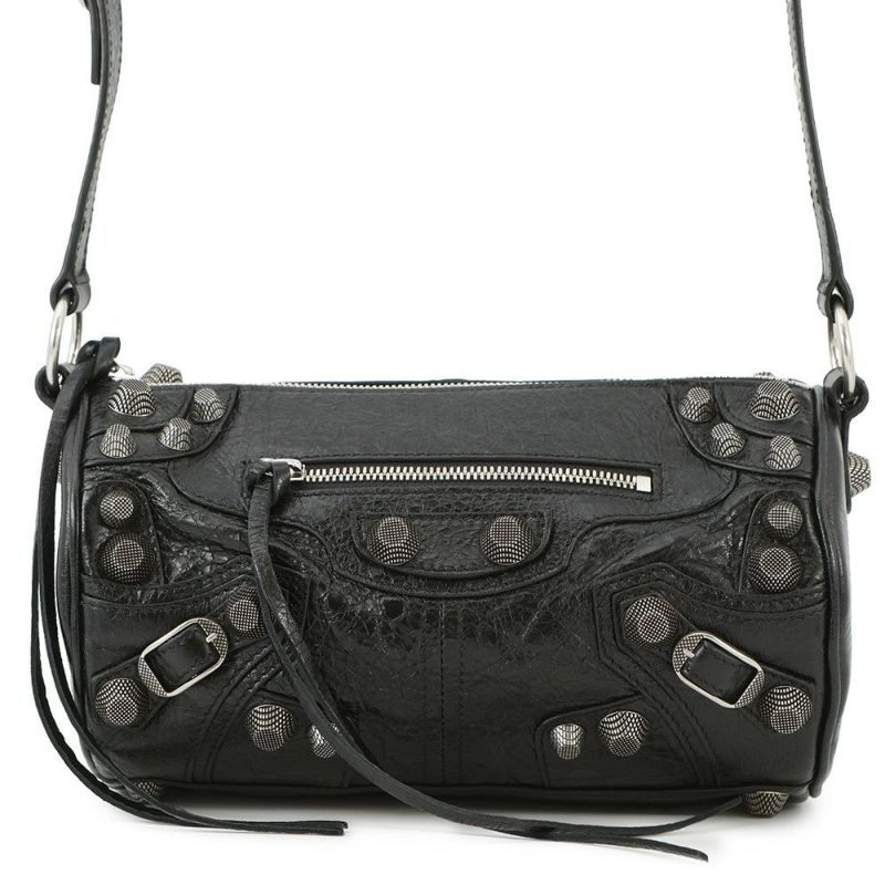 バレンシアガ ショルダーバッグ ル カゴール シリンダー レザー 771716 BALENCIAGA バッグ 黒