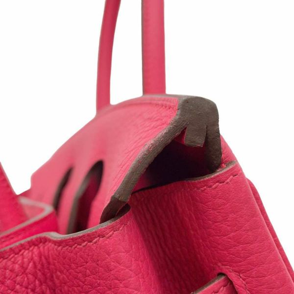 エルメス バーキン30 ローズエクストリーム/シルバー金具 トリヨンクレマンス D刻印 HERMES Birkin ハンドバッグ