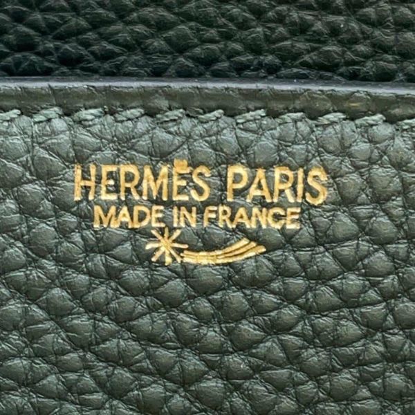 エルメス バーキン35 ヴェールフォンセ/ゴールド/ゴールド金具 トゴ □F刻印 HERMES Birkin ハンドバッグ スターマーク