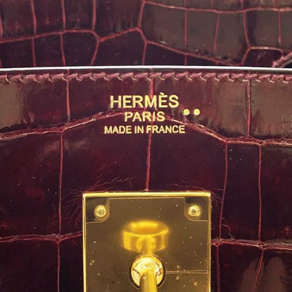 エルメス バーキン30 ルージュアッシュ/ゴールド金具 ニロティカスシャイン X刻印 HERMES Birkin ハンドバッグ