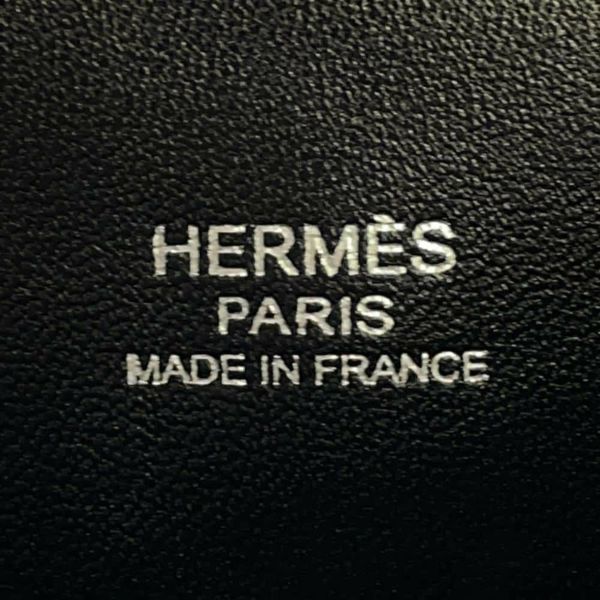 エルメス ハンドバッグ プリュム ミニ ブラック/シルバー金具 エプソン □L刻印 HERMES バッグ 黒