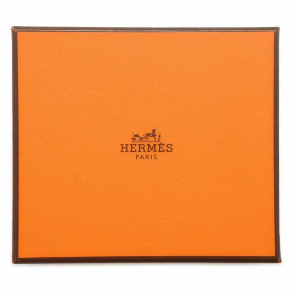 エルメス カードケース ベアン ミニ ゴールド/シルバー金具 エプソン B刻印 HERMES 財布