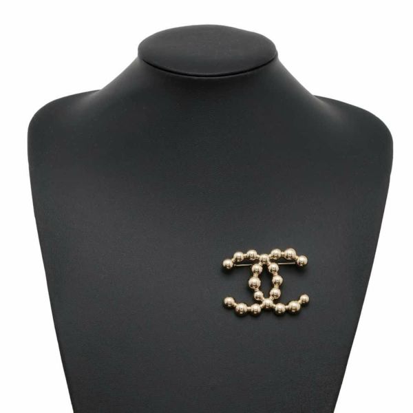 シャネル ブローチ ココマーク CC シャンパンゴールド B21S CHANEL アクセサリー