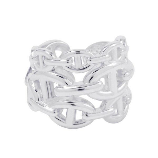 エルメス リング シェーヌダンクル アンシェネGM Enchainee SV925シルバー リングサイズ58 HERMES 指輪