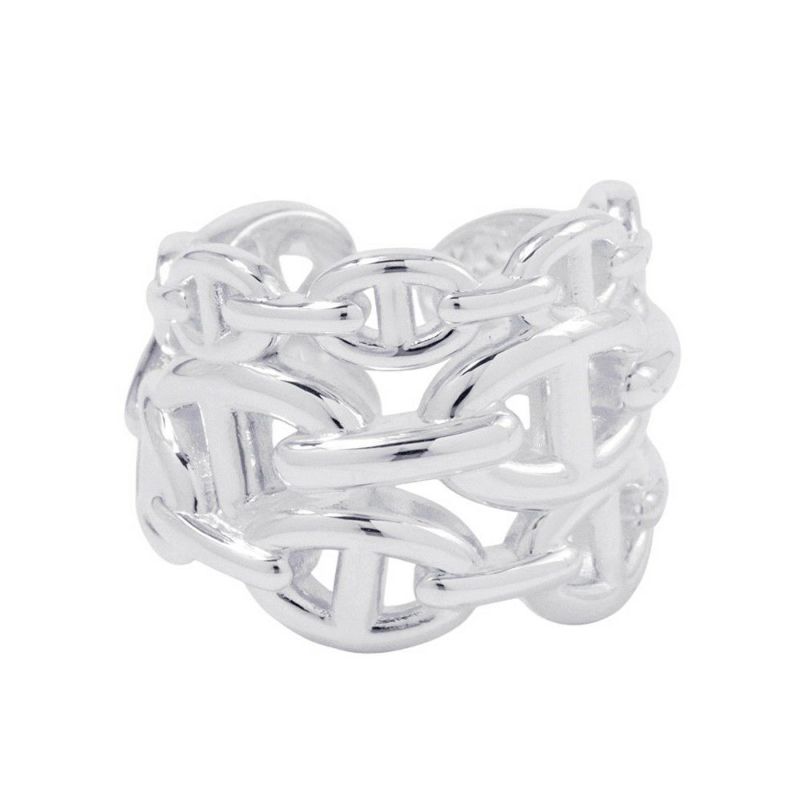 エルメス リング シェーヌダンクル アンシェネGM Enchainee SV925シルバー リングサイズ58 HERMES 指輪