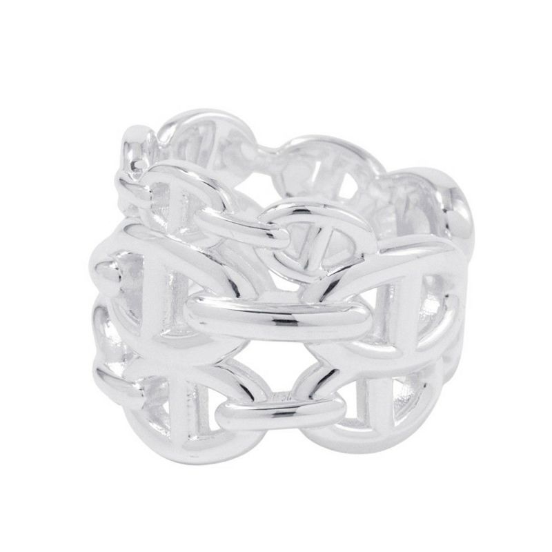 エルメス リング シェーヌダンクル アンシェネGM Enchainee SV925シルバー リングサイズ58 HERMES 指輪