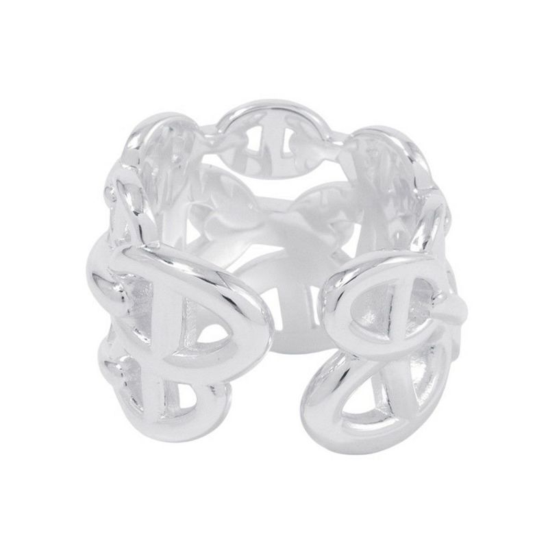 エルメス リング シェーヌダンクル アンシェネGM Enchainee SV925シルバー リングサイズ58 HERMES 指輪