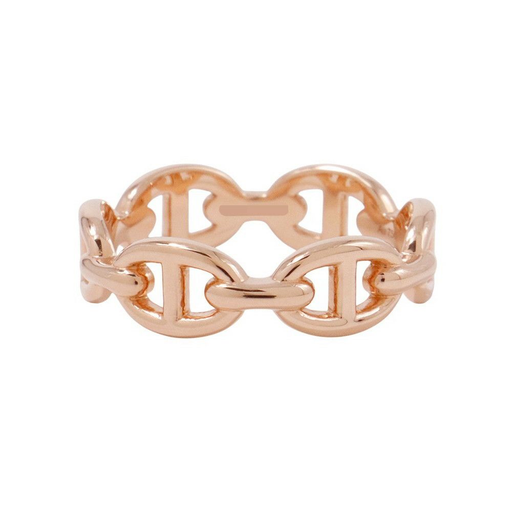 エルメス リング シェーヌダンクル アンシェネPM Enchainee K18PGピンクゴールド リングサイズ54 HERMES ジュエリー