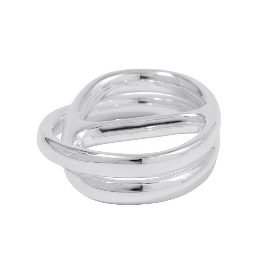 エルメス リング シェーヌダンクル パンク ダブルリング SV925シルバー リングサイズ52 HERMES ジュエリー 指輪