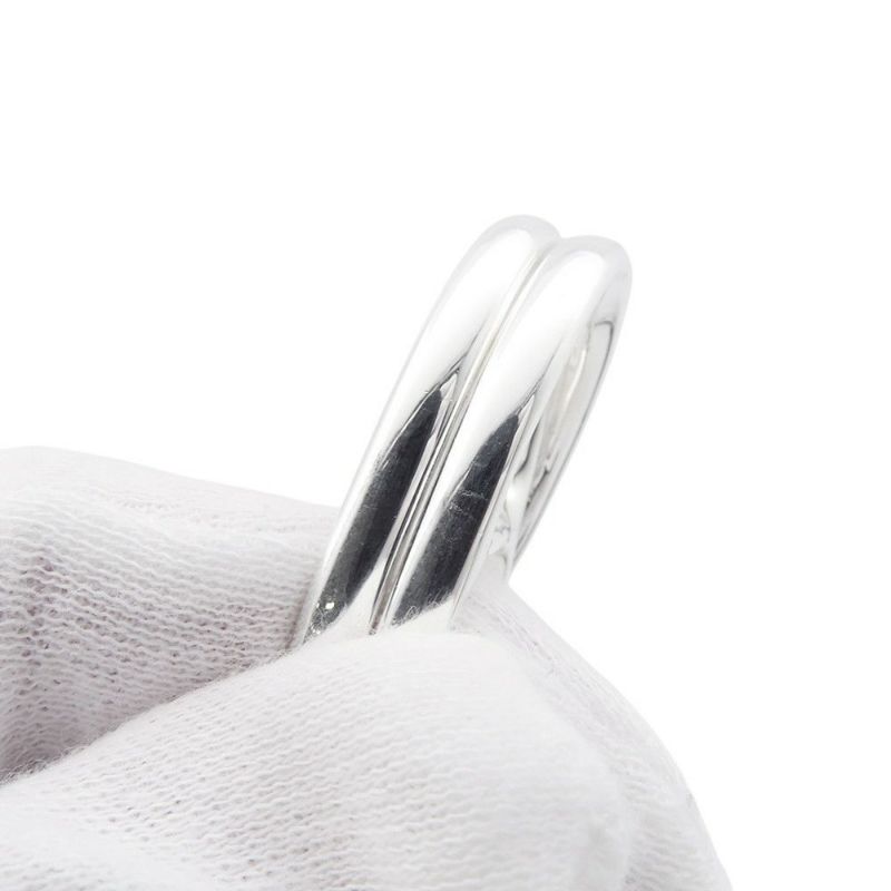 エルメス リング シェーヌダンクル パンク ダブルリング SV925シルバー リングサイズ52 HERMES ジュエリー 指輪