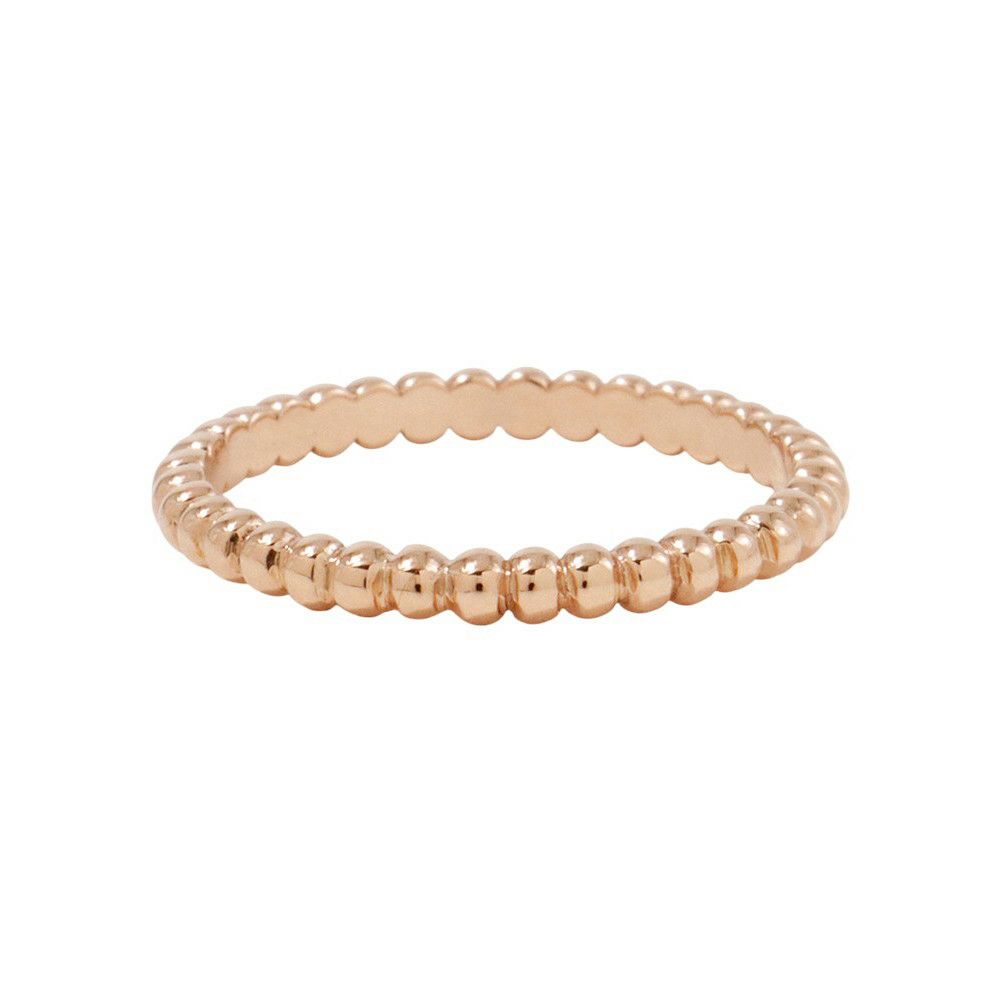 ヴァンクリーフ＆アーペル リング ペルレ K18PGピンクゴールド サイズ51 スモールモデル SM VCARPJME00 V&A ローズゴールド