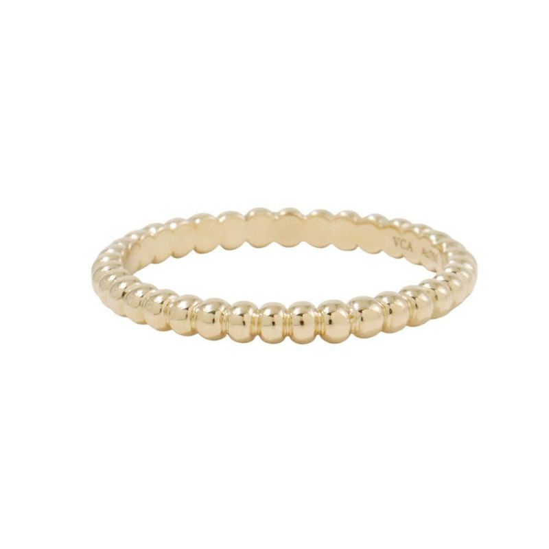 ヴァンクリーフ＆アーペル リング ペルレ K18YGイエローゴールド サイズ51 スモールモデル SM VCARPJMG51 V&A