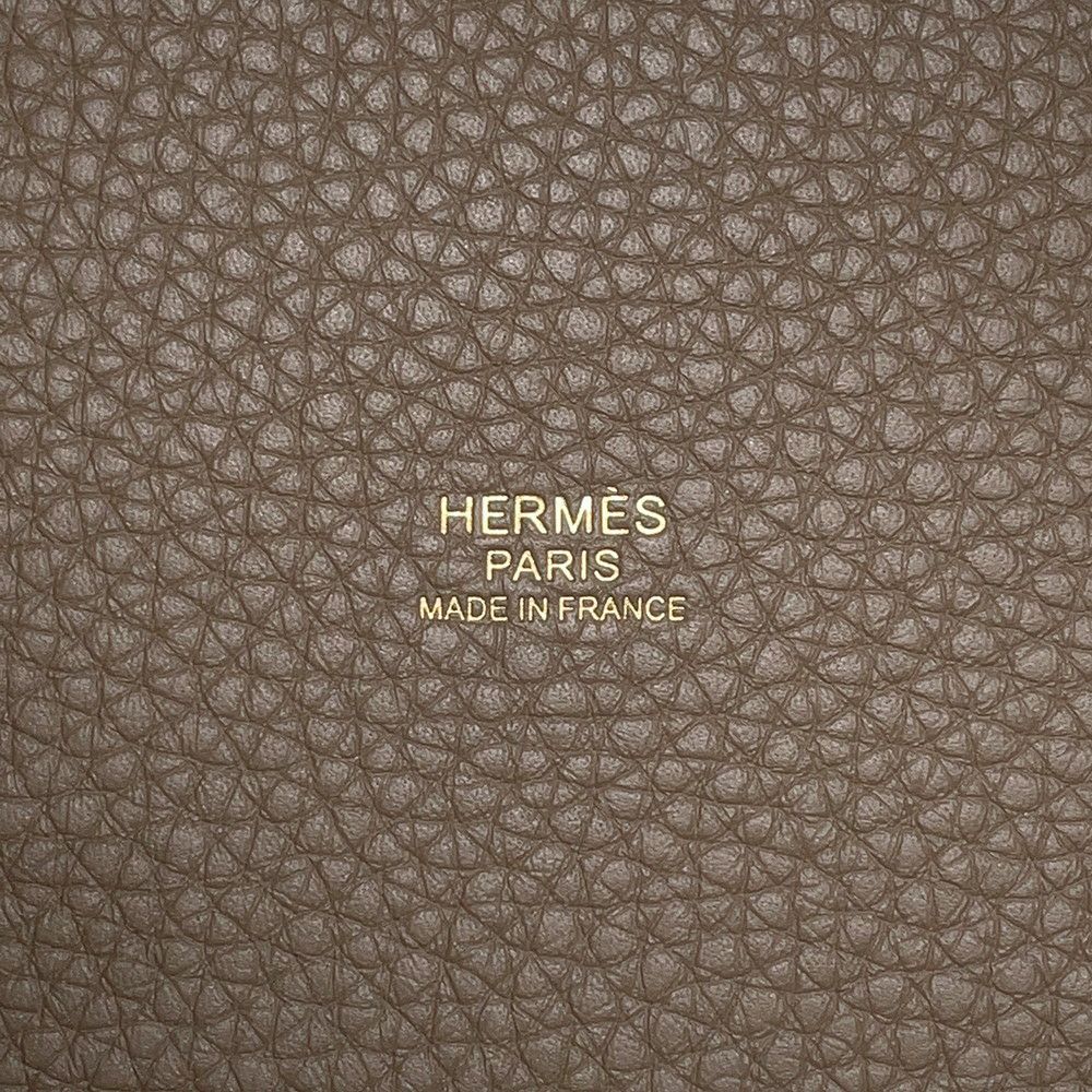 エルメス ハンドバッグ ピコタンロックPM エトゥープ/ゴールド金具 トリヨンクレマンス K刻印