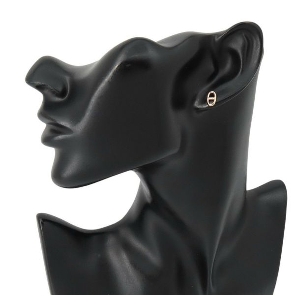 エルメス ピアス シェーヌダンクル スタッド K18PGピンクゴールド HERMES ジュエリー アクセサリー