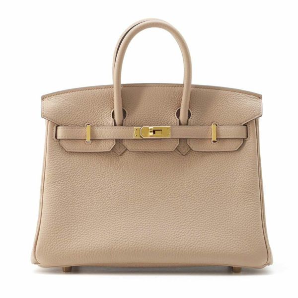 エルメス バーキン25 ベージュマルファ/ゴールド金具 トゴ W刻印 HERMES Birkin ハンドバッグ