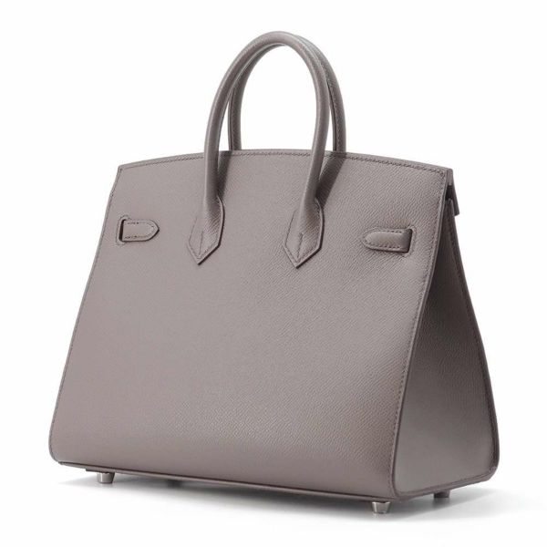 エルメス バーキン25 セリエ エタン/シルバー金具 エプソン Z刻印 HERMES Birkin ハンドバッグ