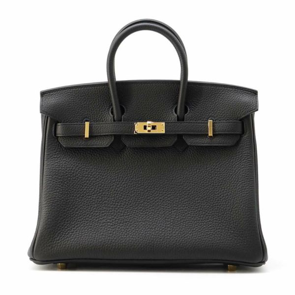 エルメス バーキン25 ブラック/ゴールド金具 トゴ B刻印 HERMES Birkin ハンドバッグ 黒