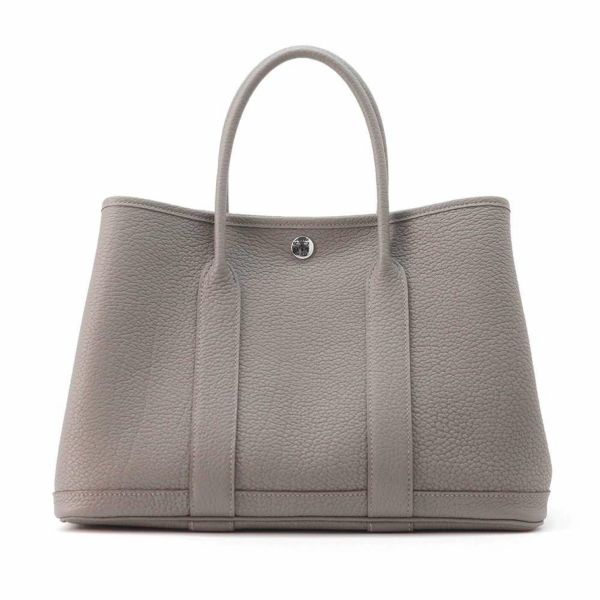 エルメス ガーデンパーティTPM グリメイヤー/シルバー金具 ネゴンダ U刻印 HERMES バッグ