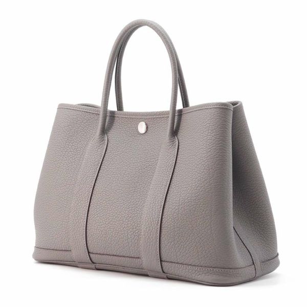 エルメス ガーデンパーティTPM グリメイヤー/シルバー金具 ネゴンダ U刻印 HERMES バッグ