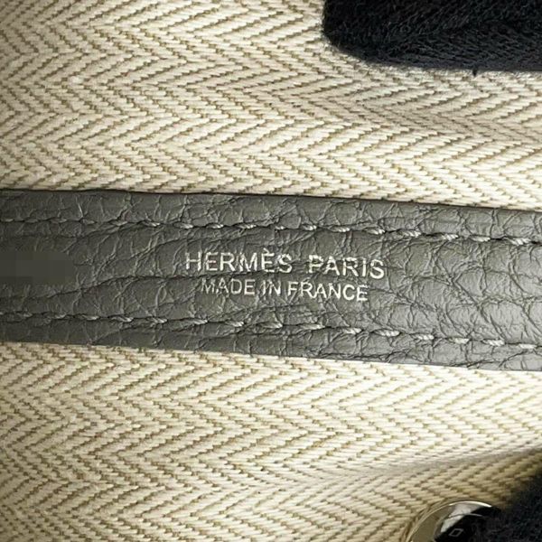 エルメス ガーデンパーティTPM グリメイヤー/シルバー金具 ネゴンダ U刻印 HERMES バッグ