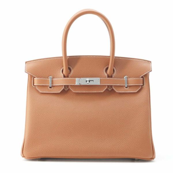 エルメス バーキン30 ゴールド/シルバー金具 トゴ W刻印 HERMES Birkin ハンドバッグ