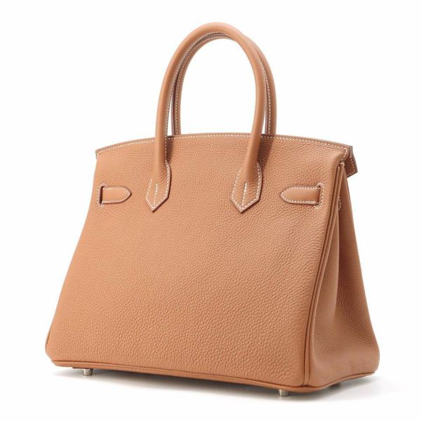 エルメス バーキン30 ゴールド/シルバー金具 トゴ W刻印 HERMES Birkin ハンドバッグ