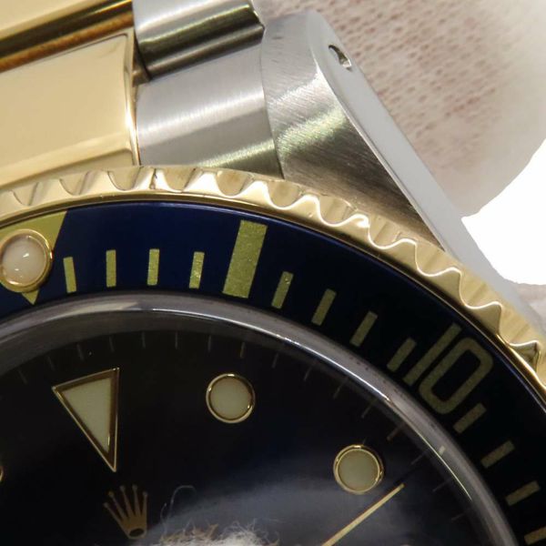 ロレックス サブマリーナ デイト コンビ SS/K18YGイエローゴールド Y番 16613 ROLEX 腕時計 ブルー文字盤