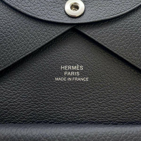 エルメス コインケース カルヴィ デュオ プロン/シルバー金具 エバーカラー W刻印 HERMES 財布