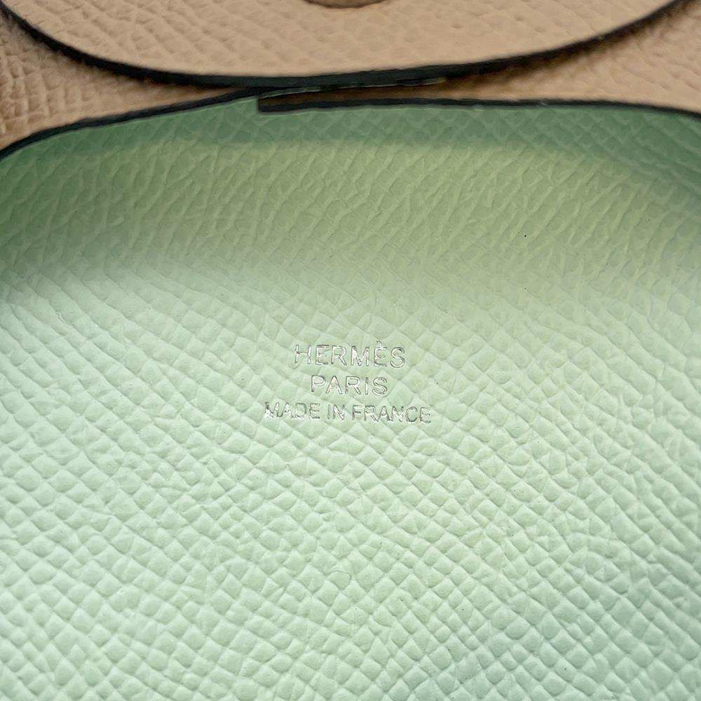 エルメス コインケース バスティア ヴェルソ アルザン/ヴェールペパーミント エプソン W刻印