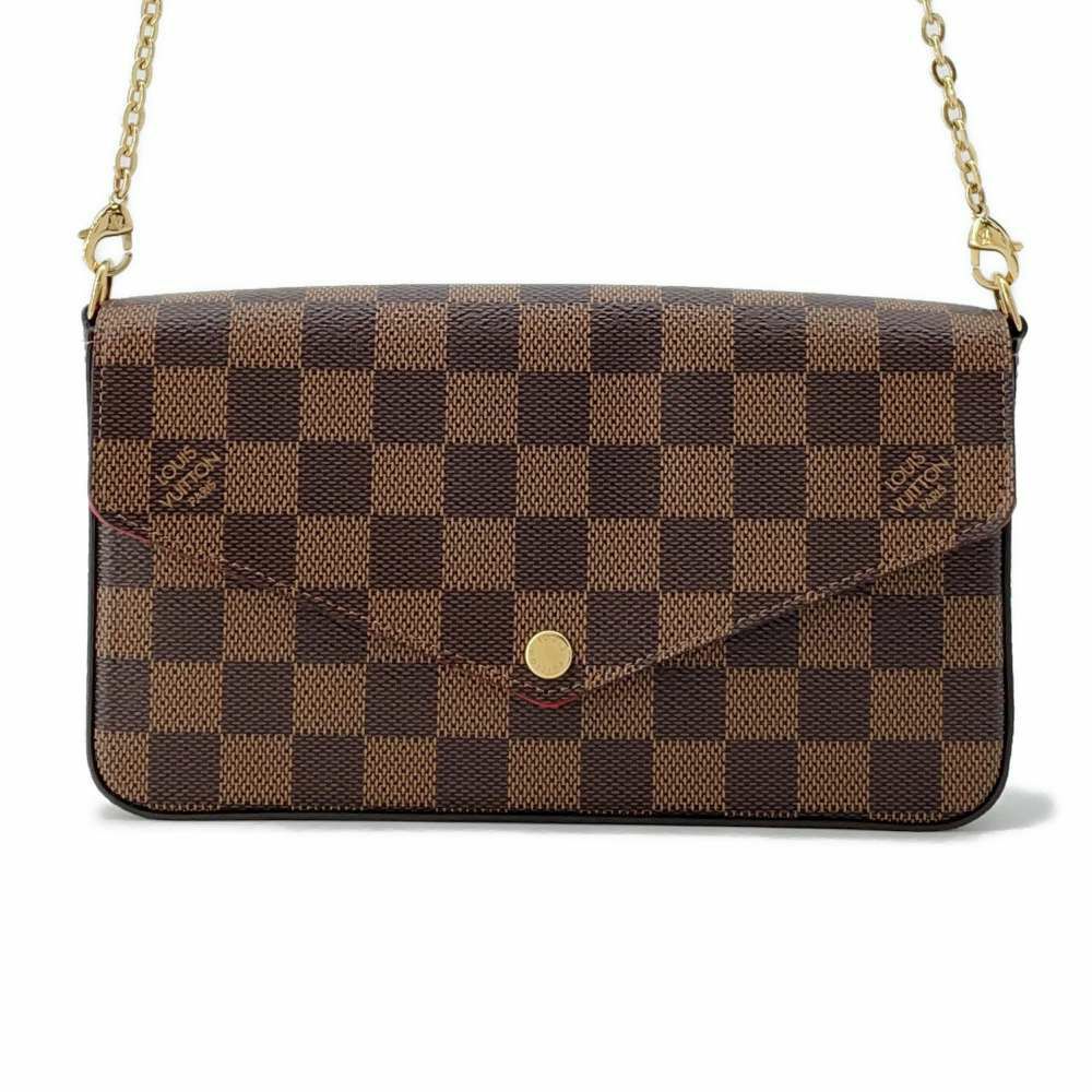 ルイヴィトン 長財布 ダミエ・エベヌ ポシェット・フェリシー N40492 LOUIS VUITTON チェーンショルダーバッグ
