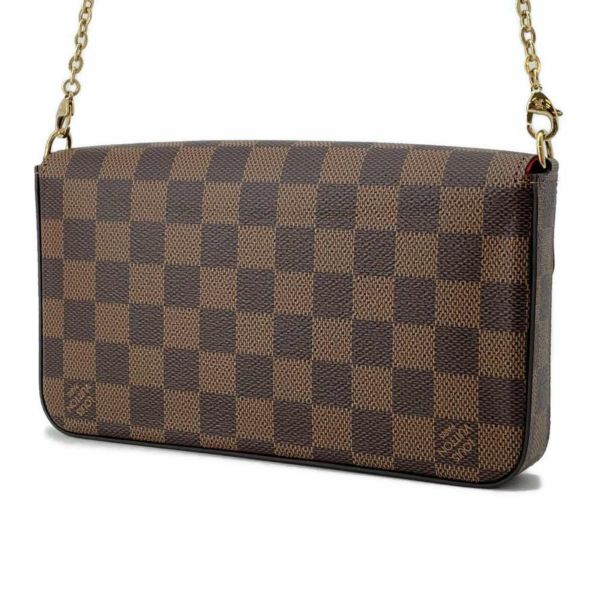 ルイヴィトン 長財布 ダミエ・エベヌ ポシェット・フェリシー N40492 LOUIS VUITTON チェーンショルダーバッグ