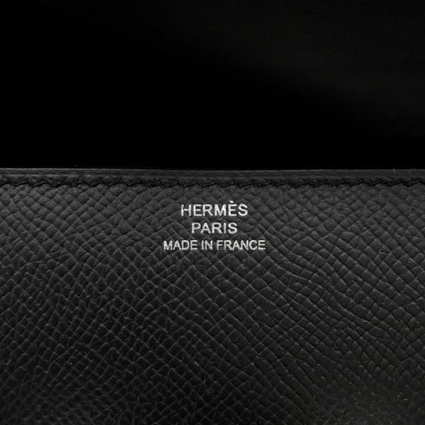 エルメス コンスタンス エラン ミロワール ブラック/シルバー金具 エプソン W刻印 黒