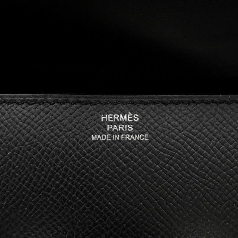 エルメス コンスタンス エラン ミロワール ブラック/シルバー金具 エプソン W刻印 黒