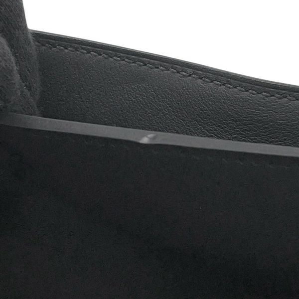 エルメス ボディバッグ ポルトフォイユ・ポッシャンプリュス ブラック/シルバー金具 スイフト W刻印 黒