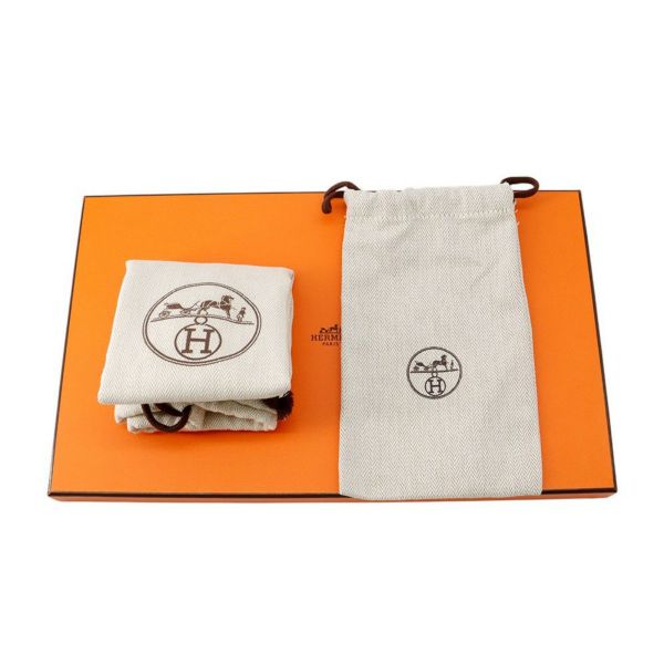 エルメス ボディバッグ ポルトフォイユ・ポッシャンプリュス ブラック/シルバー金具 スイフト W刻印 黒