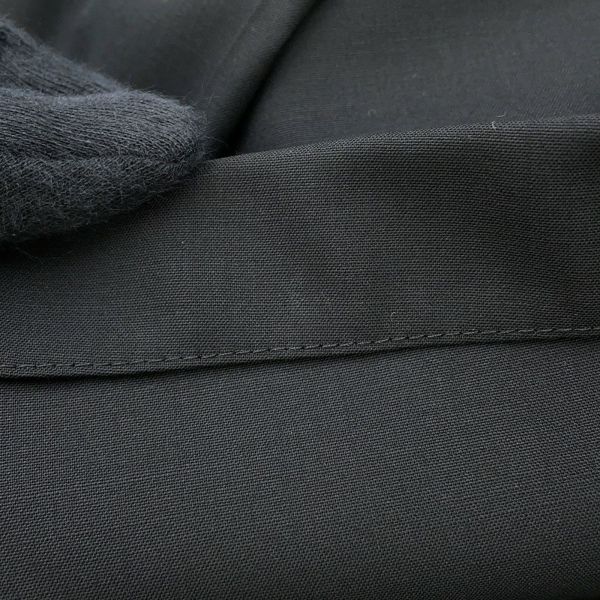 エルメス パンツ ダブルボタン ワイド ショートパンツ ウール レディース44 HERMES ボトムス 黒