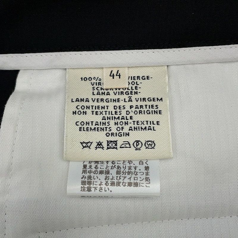 エルメス パンツ ダブルボタン ワイド ショートパンツ ウール レディース44 HERMES ボトムス 黒