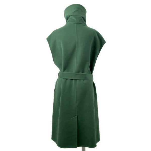 エルメス コート ロングベスト セリエボタン カシミヤ レディースサイズ42 HERMES アウター