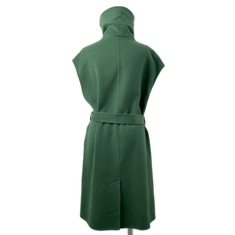 エルメス コート ロングベスト セリエボタン カシミヤ レディースサイズ42 HERMES アウター