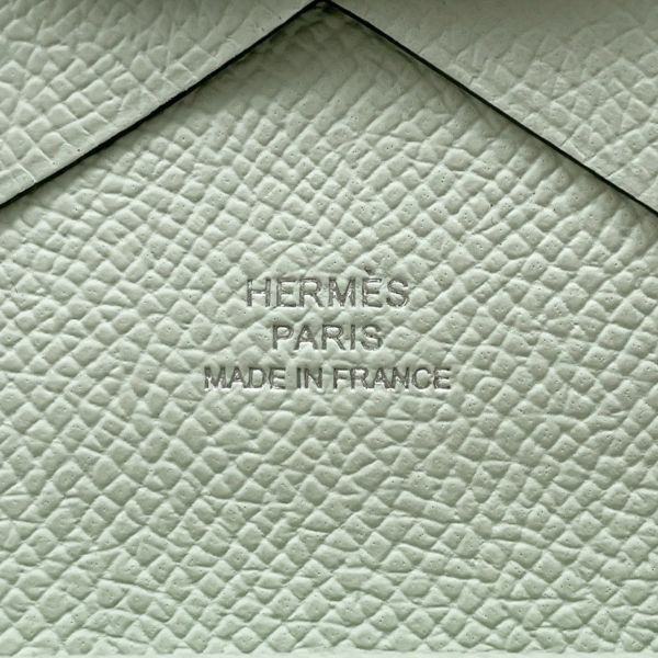 エルメス コインケース カルヴィ デュオ ヴェールフィズ/シルバー金具 エプソン W刻印 財布