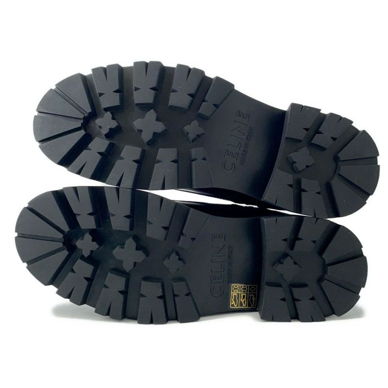 セリーヌ ブーツ トリオンフレンジャー ミッドレースアップブーツ レディースサイズ36 357583579C CELINE 靴 黒