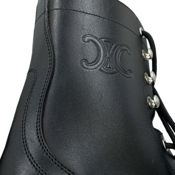 セリーヌ ブーツ トリオンフレンジャー ミッドレースアップブーツ レディースサイズ36 357583579C CELINE 靴 黒