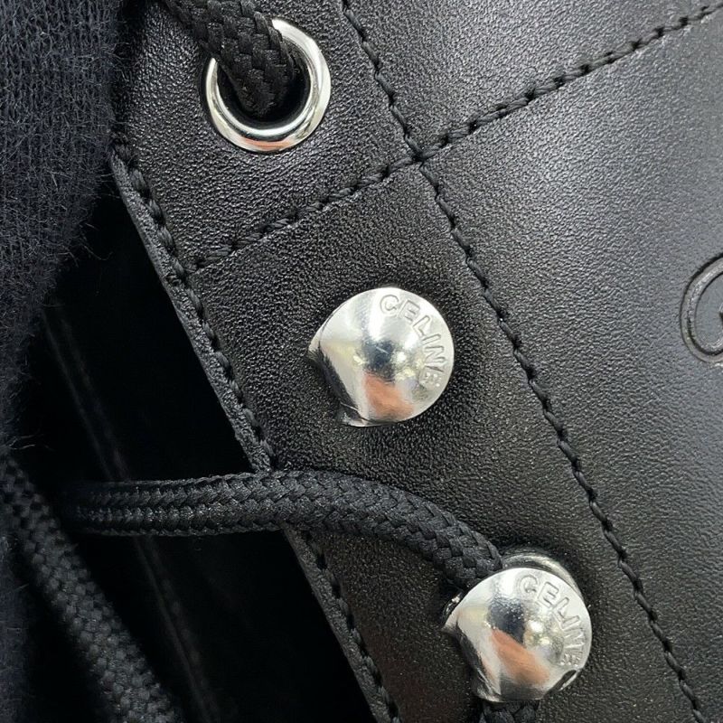セリーヌ ブーツ トリオンフレンジャー ミッドレースアップブーツ レディースサイズ36 357583579C CELINE 靴 黒