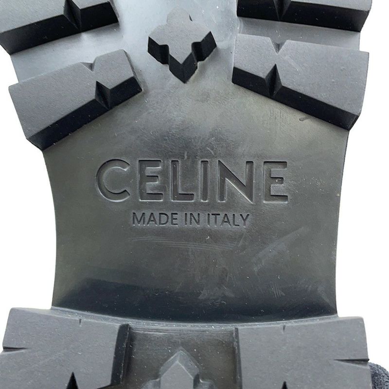 セリーヌ ブーツ トリオンフレンジャー ミッドレースアップブーツ レディースサイズ36 357583579C CELINE 靴 黒