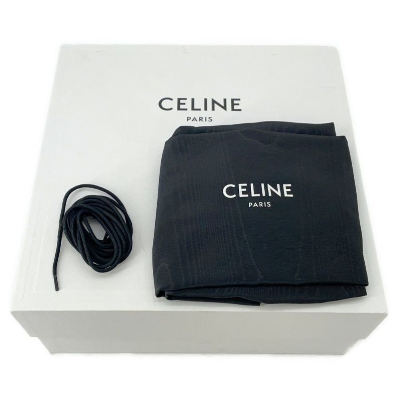 セリーヌ ブーツ トリオンフレンジャー ミッドレースアップブーツ レディースサイズ36 357583579C CELINE 靴 黒