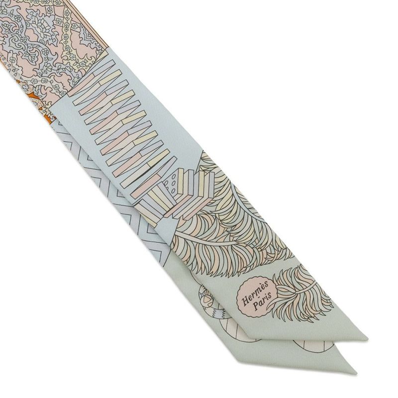 エルメス スカーフ ツイリー 杖傘と決闘 De l'Ombrelle aux Duels Vieux HERMES シルクツイル 2021秋冬
