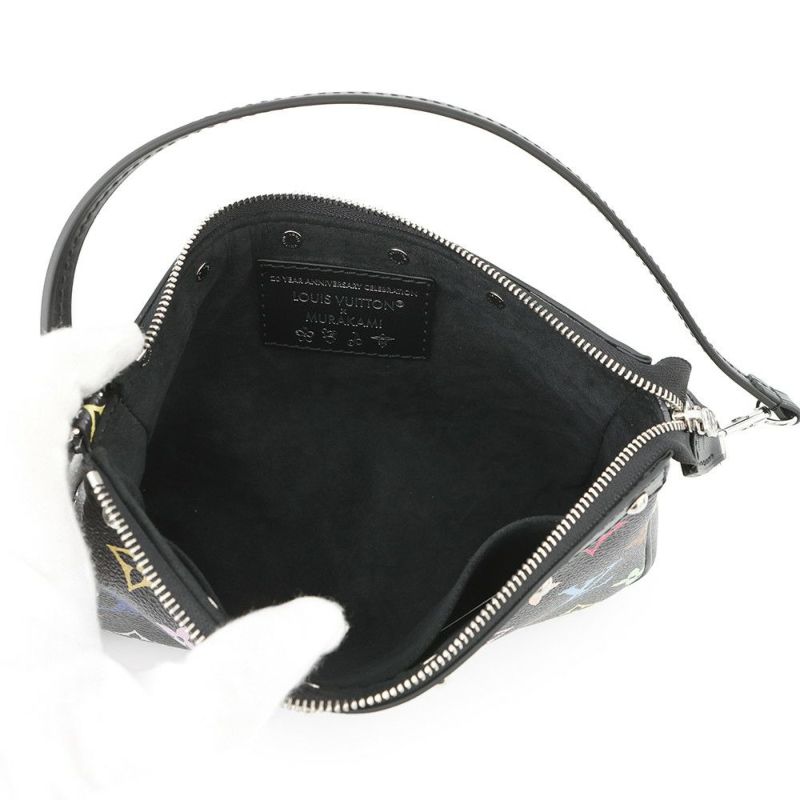 ルイヴィトン ハンドバッグ モノグラム・マルチカラー LV x TM ポシェット・アクセソワール M13663 黒